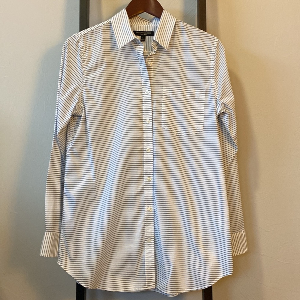 Banana Republic LS Tunic Length Blouse